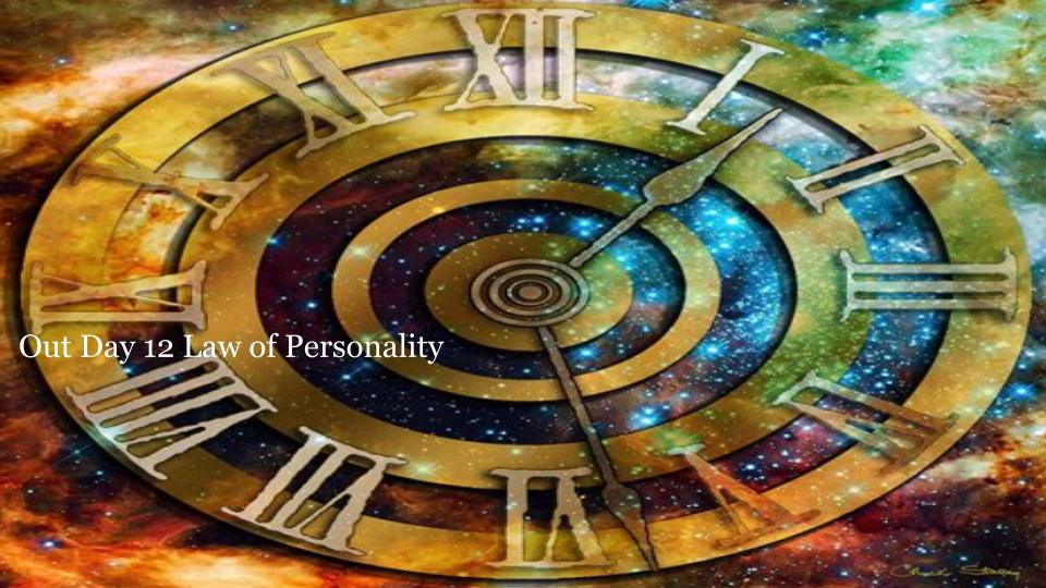Day 12 — Law of Personality